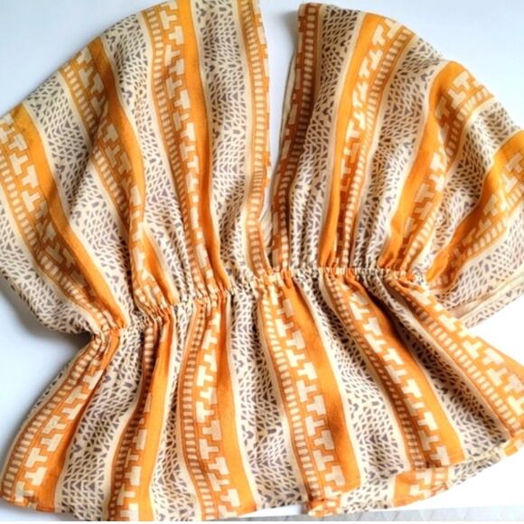 MES DEMOISELLES 100% Silk Sultane Blouse in Swahili Print FR 38 US 8 - Picture 7 of 11